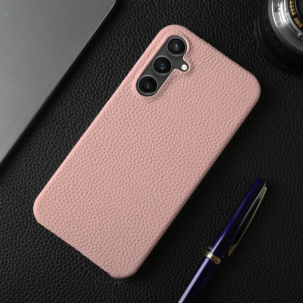 Luxury Real Leather S Series Phone Case For Samsung Z Fold (Lychee Pattern)