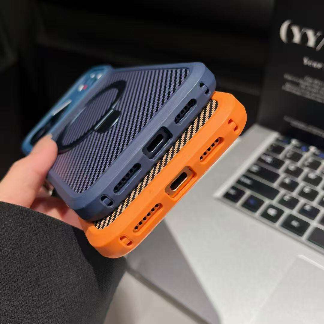 Carbon Fiber Ringstand Case for iPhone
