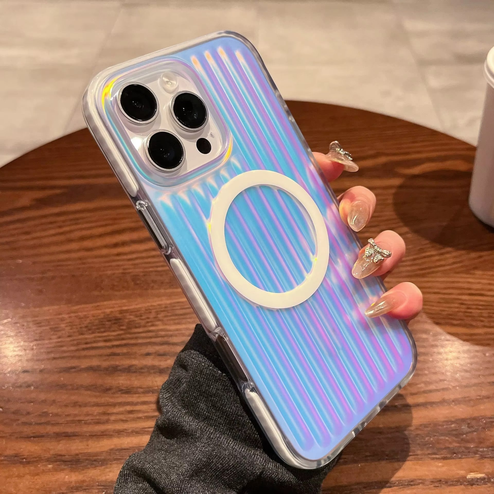 Gradient Corrugated Case For iPhone