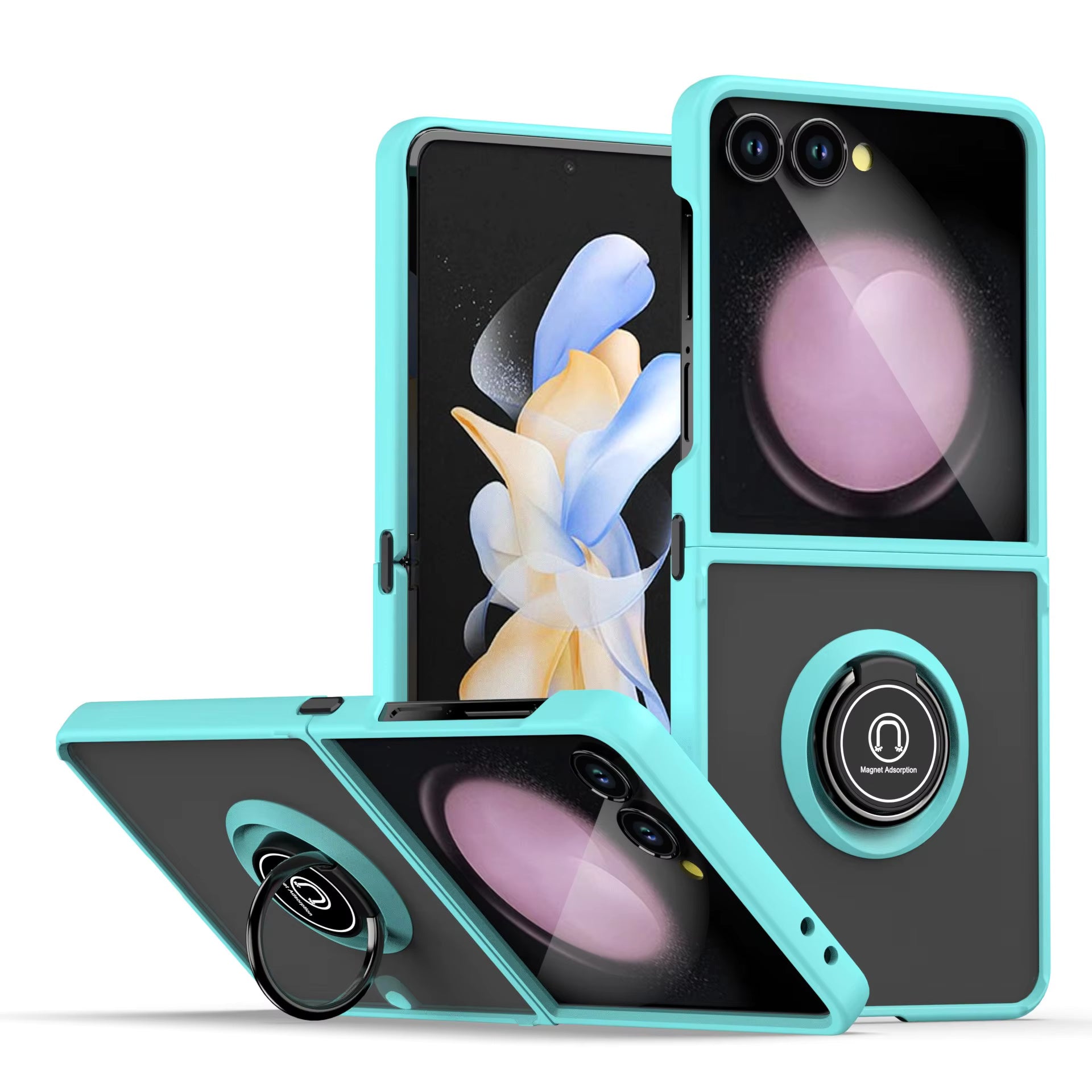 BuiltInMagnet Color Case For Samsung Flip