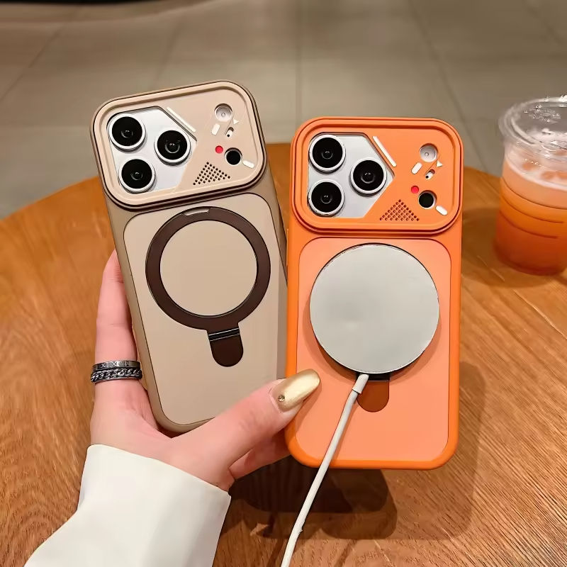TPU Phone Case With Metal Ringstand for iPhone