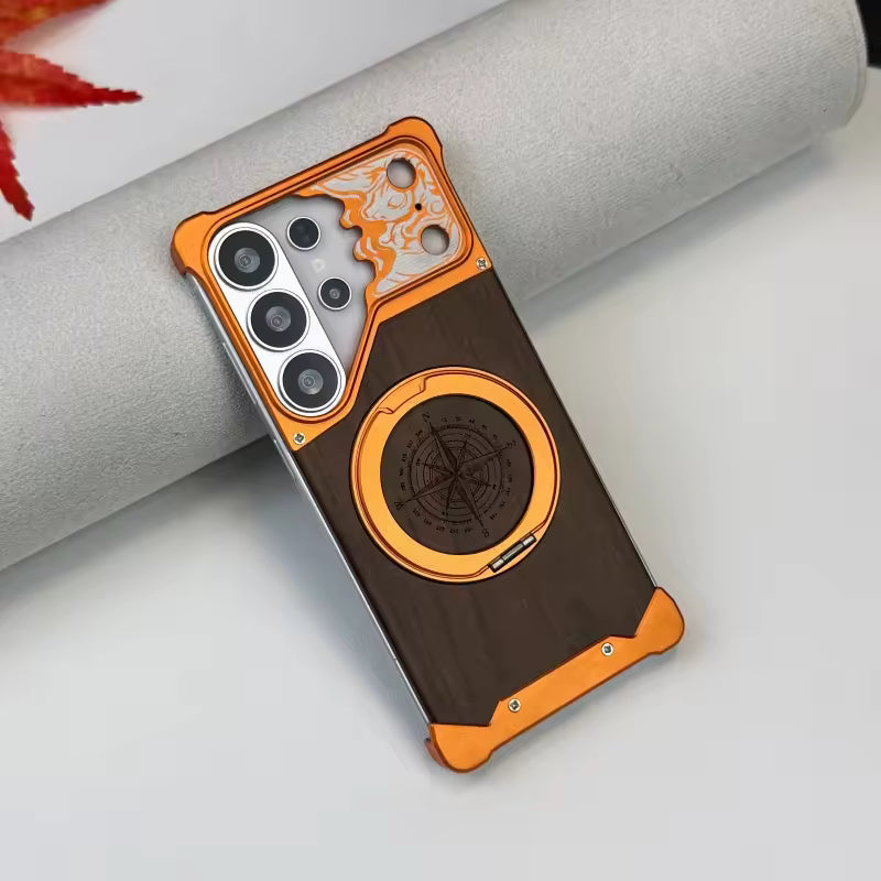 Compass WoodMetal Case For Samsung