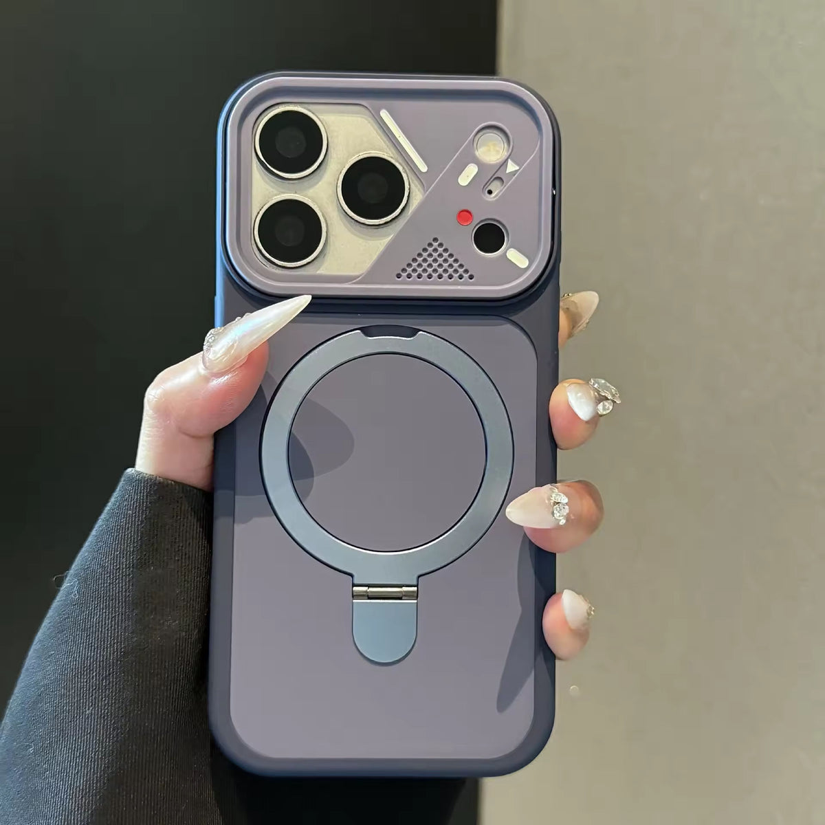TPU Phone Case With Metal Ringstand for iPhone