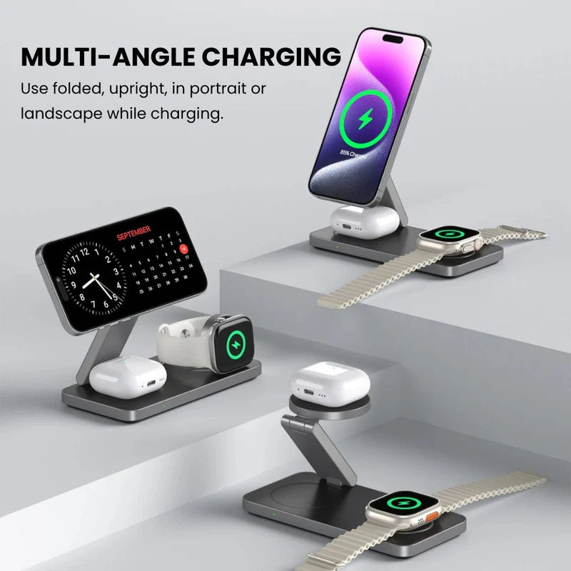 Flexy 3-in-1 Magnetic Charging Station