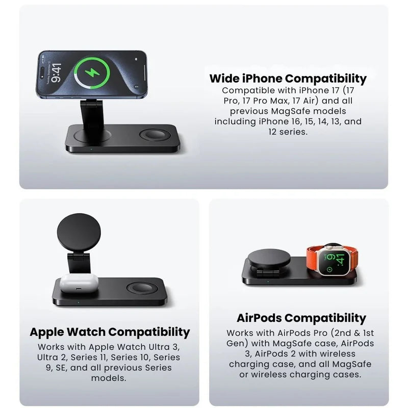 Flexy 3-in-1 Magnetic Charging Station