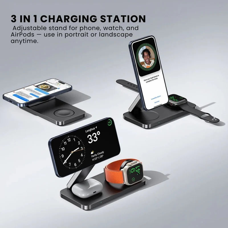 Flexy 3-in-1 Magnetic Charging Station