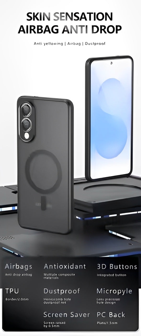 Transparent MagSafe TPU Case For Samsung Edge
