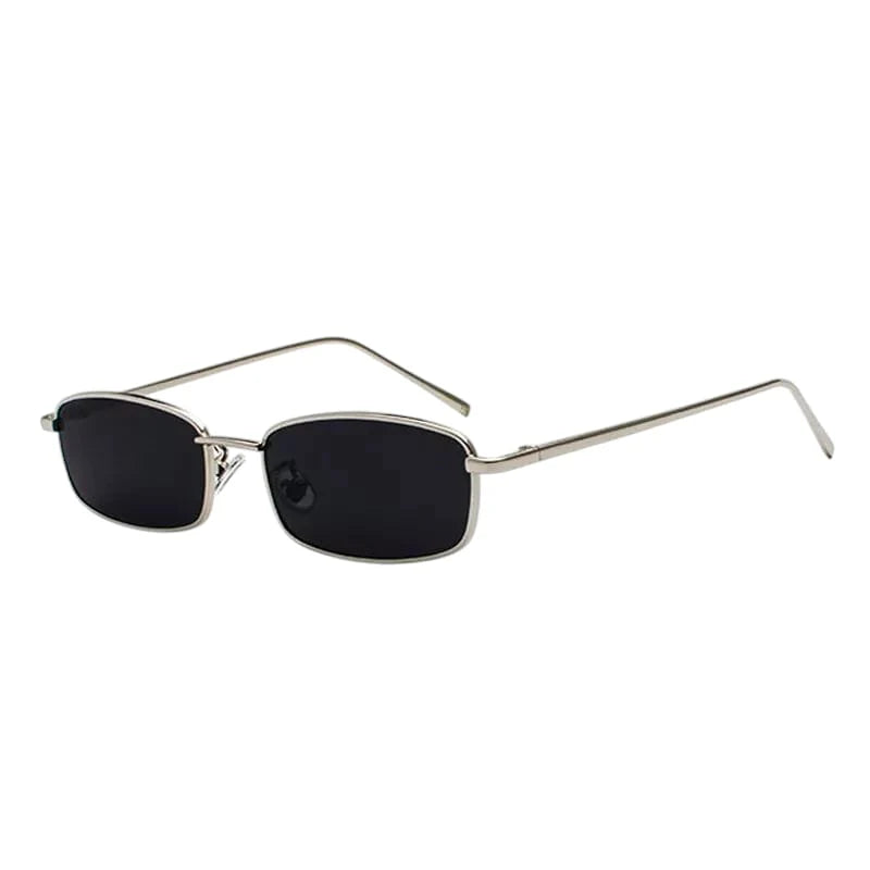 SlimMetal Black Tinted Sunglasses By Auriglo