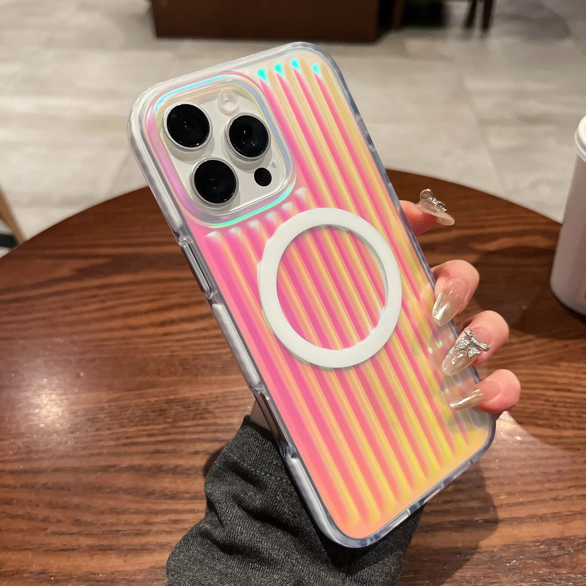 Gradient Corrugated Case For iPhone