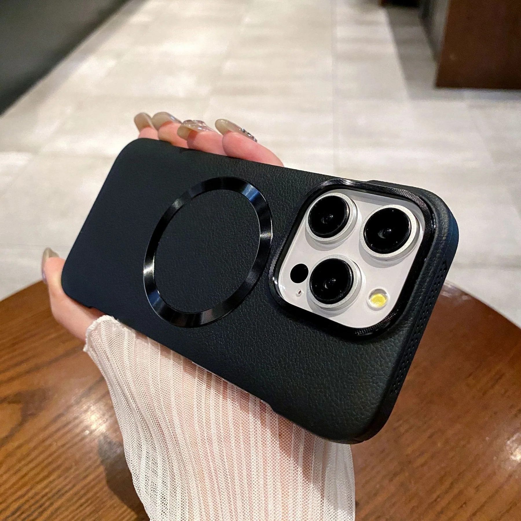 LeatherRing Case For iPhone