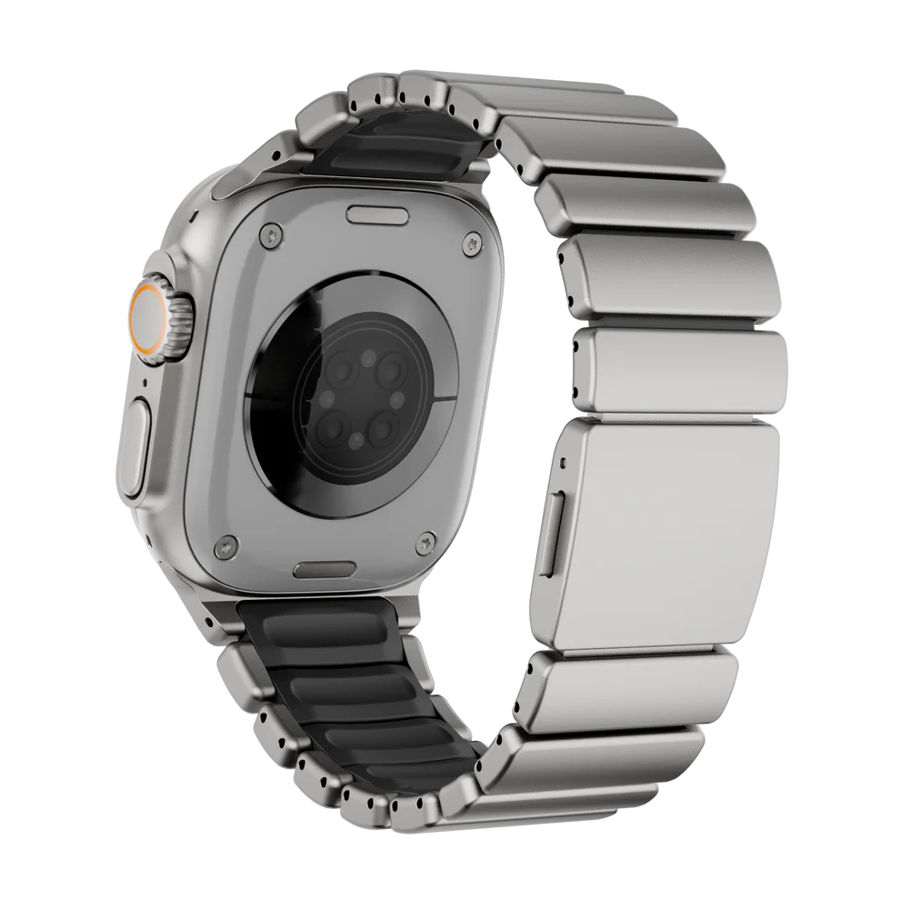 Titanium Silicone Hybrid Band - Titanium Black