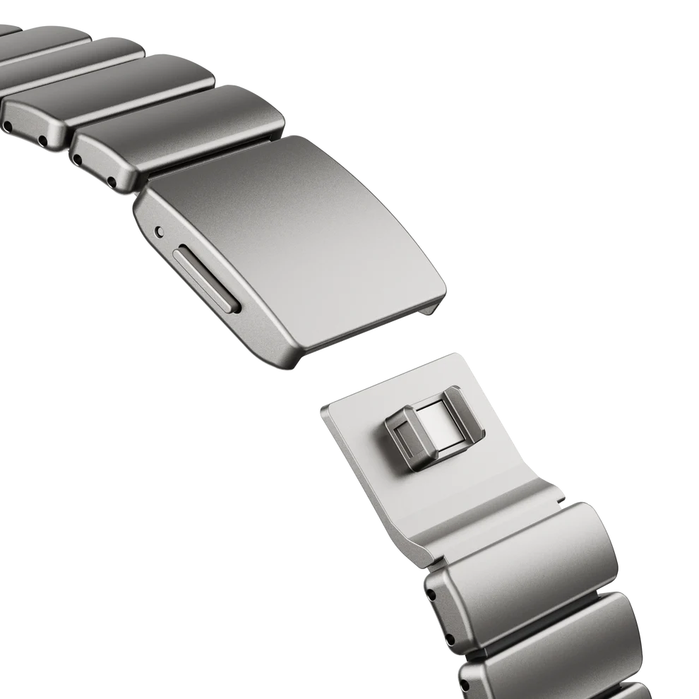 Titanium Silicone Hybrid Band - Titanium Black