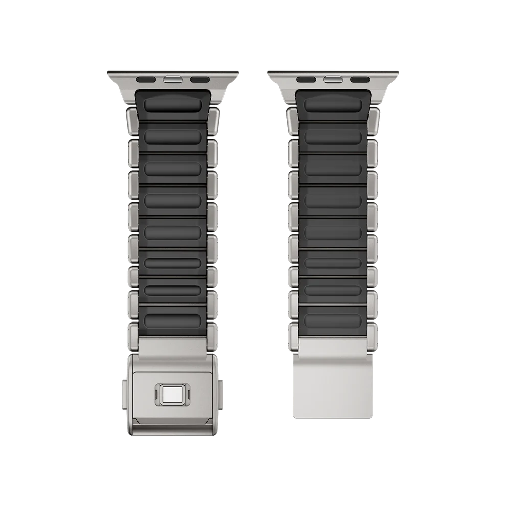 Titanium Silicone Hybrid Band - Titanium Black