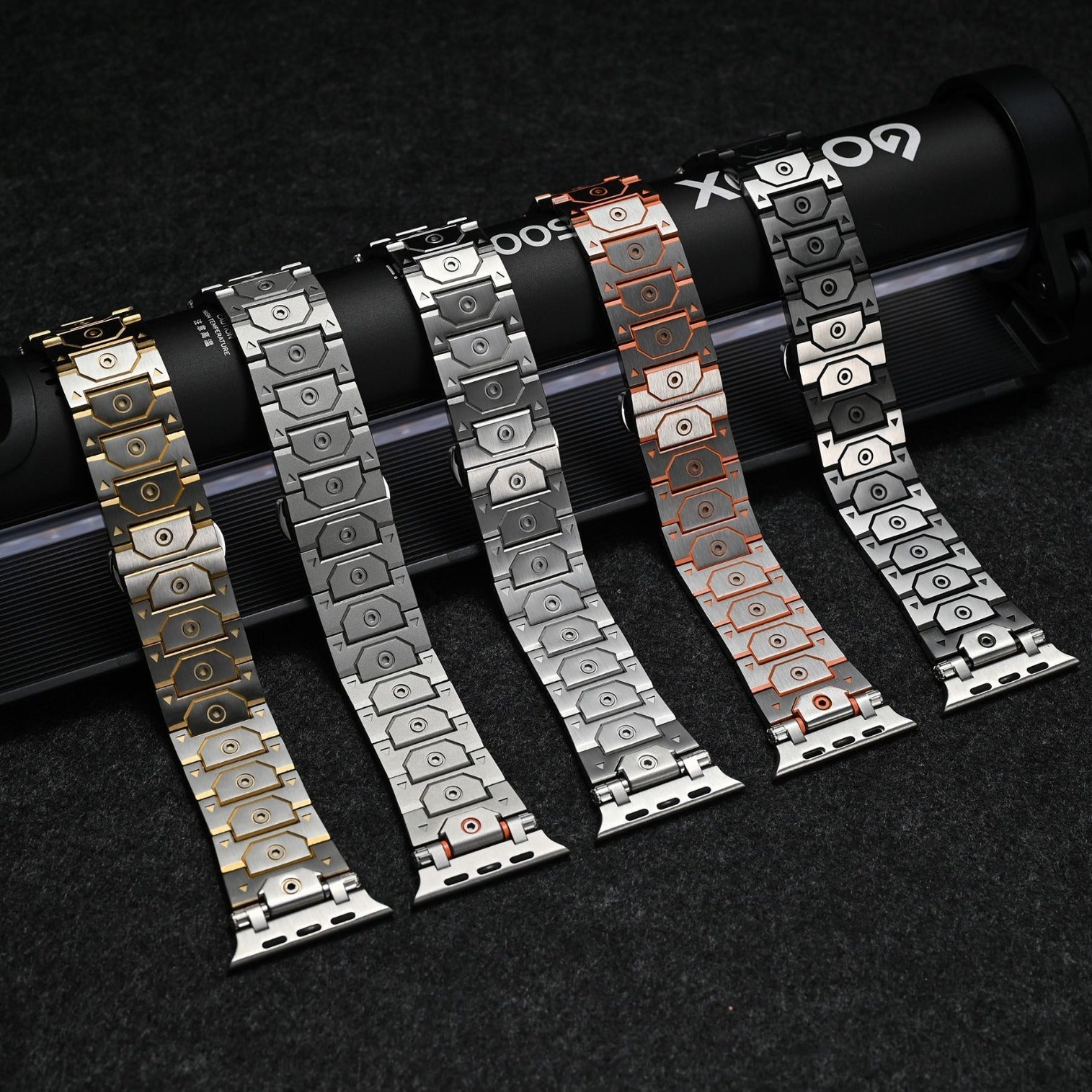 Tactical Style Titan Stainless Steel Fashion Bracelet for Apple Watch