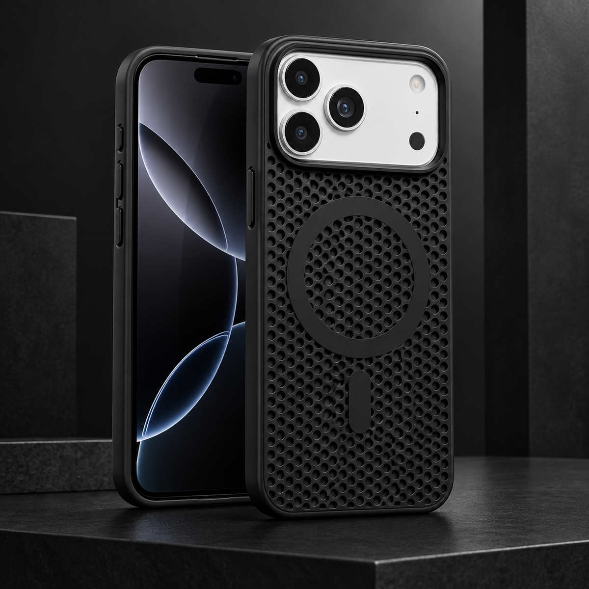 Perforated Magnetic Phone Case for iPhone