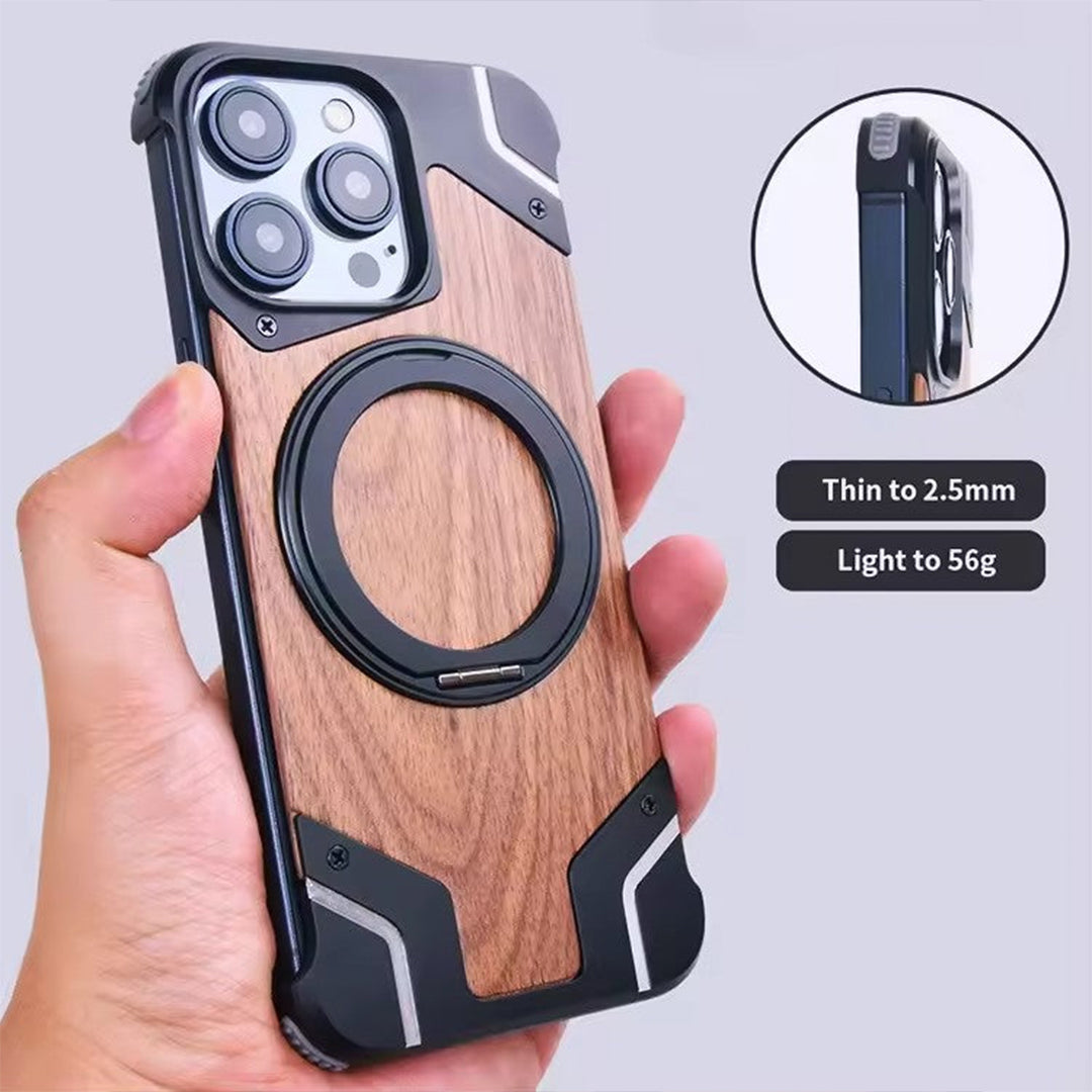 Metal + Wood iPhone Case