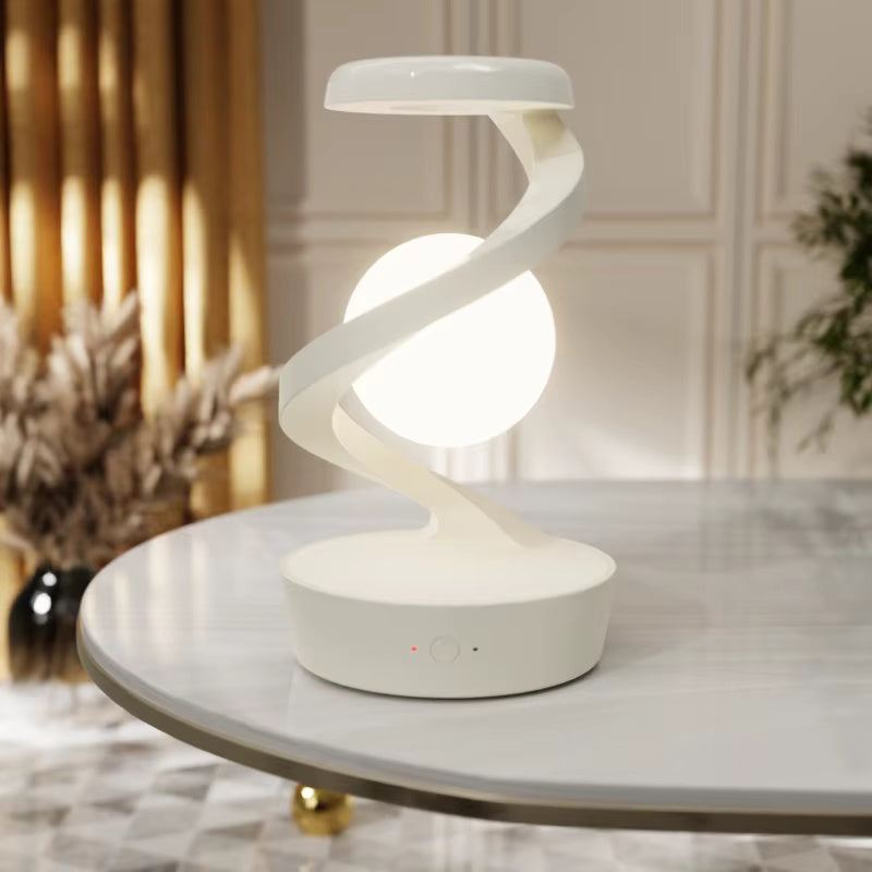 Creative RGB Rotary Wireless Charger Desktop Night Light