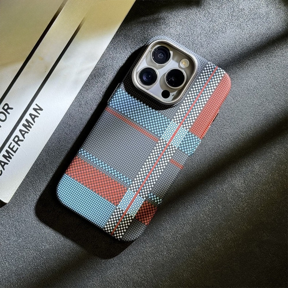 Colour Magnetic Carbon Fiber iPhone Case