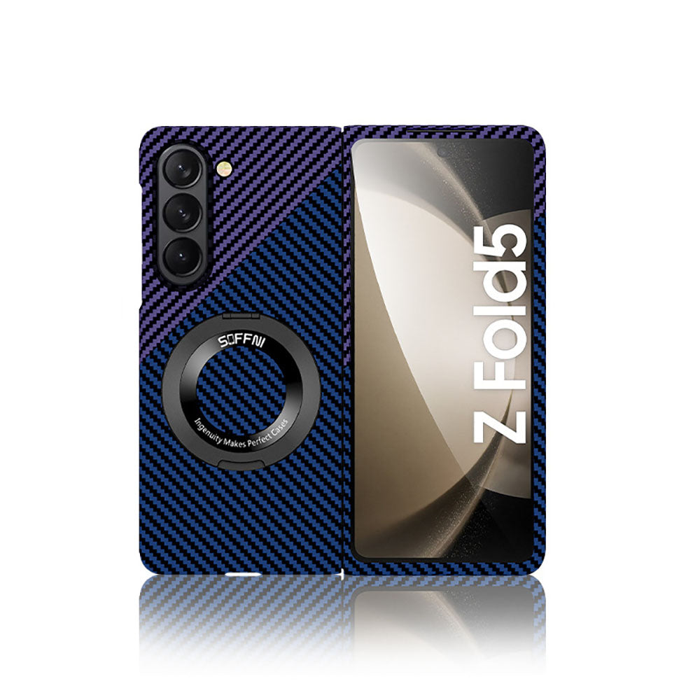Color Magnetic Case With Kickstand For Samsung Fold
