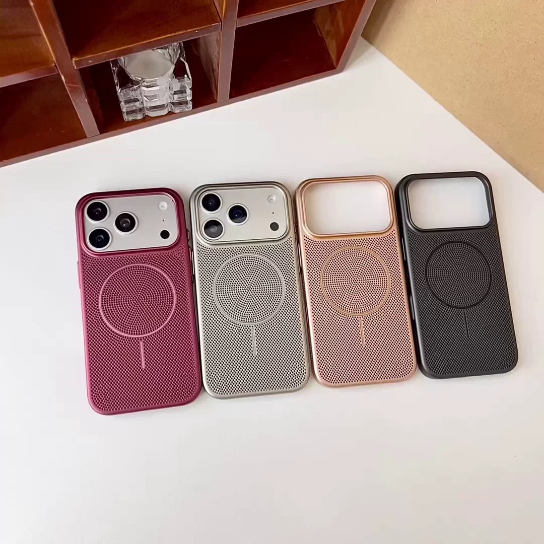Magnetic Metal Mesh Phone Case for iPhone