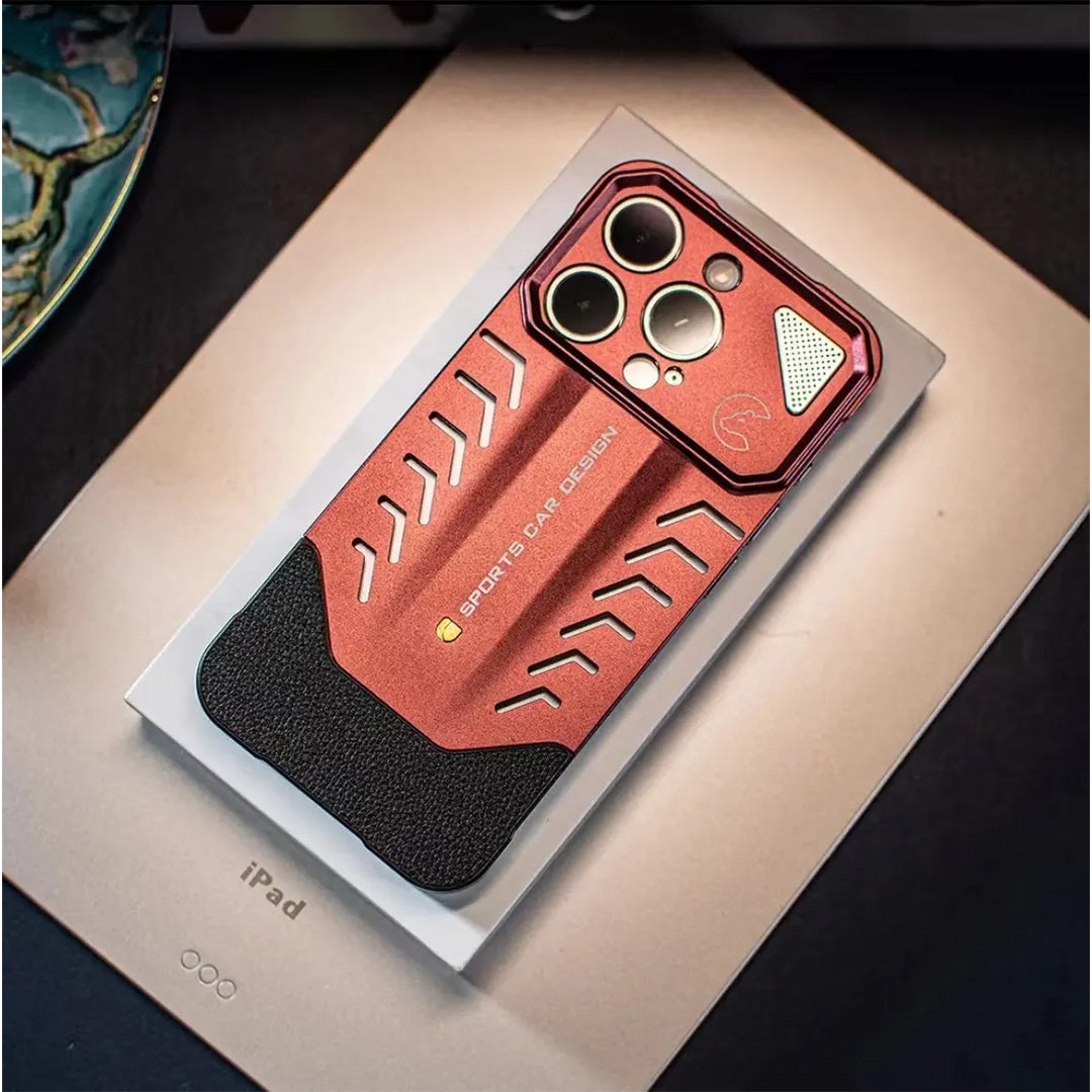 Supercar Design Metal Heat Dissipation iPhone Case