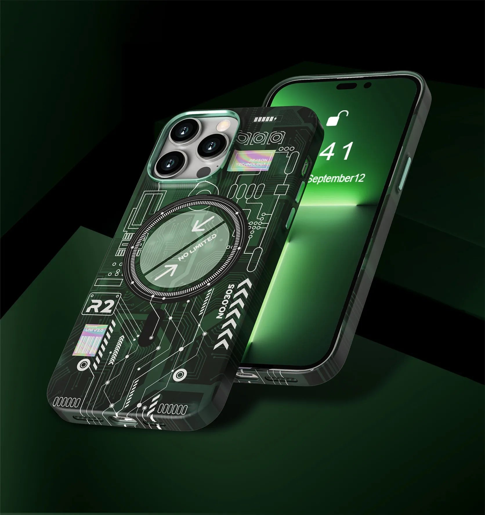 Cyber Luminous Magnetic Case For iPhone