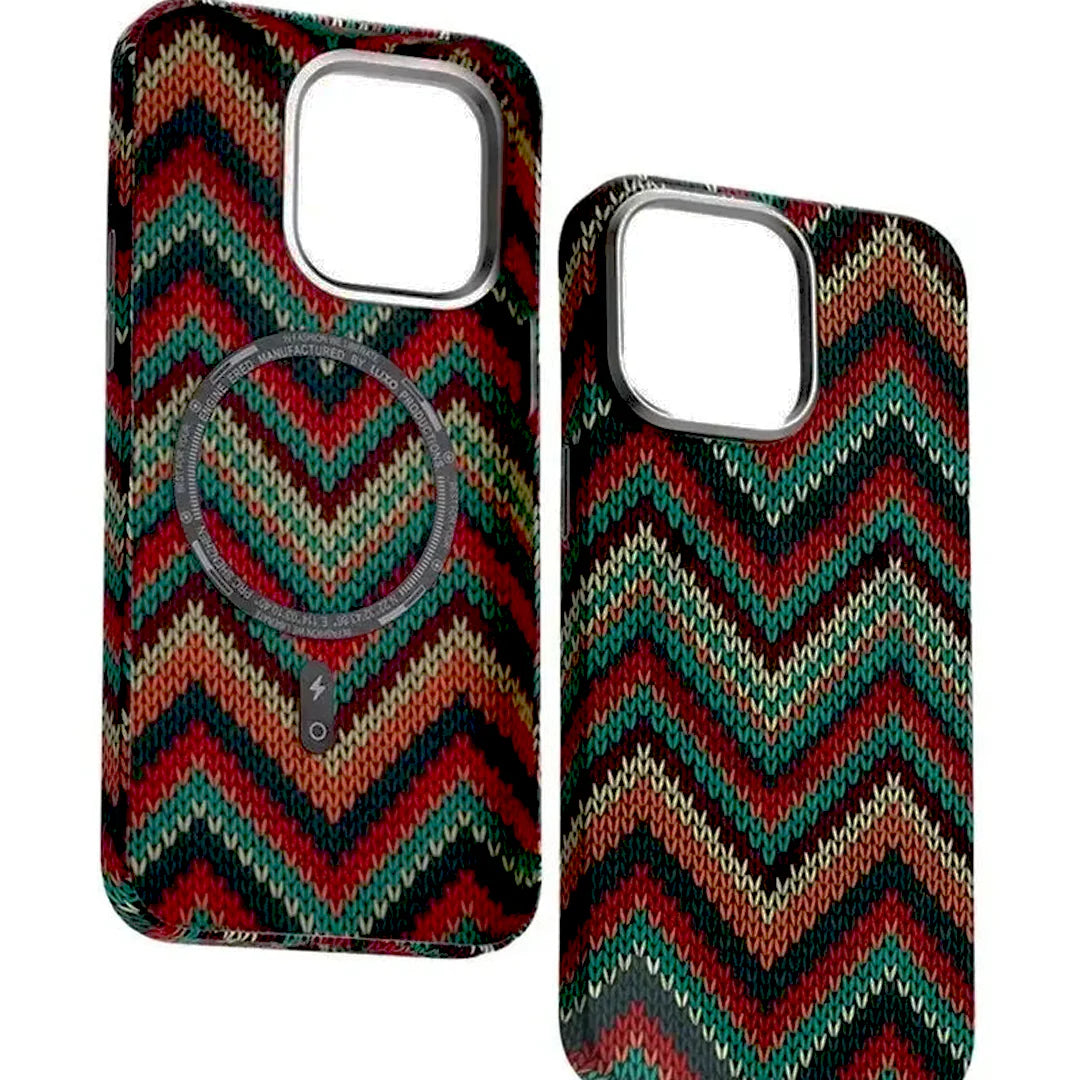 ColorBurst Texture Magnetic Carbon Fiber Case For iPhone