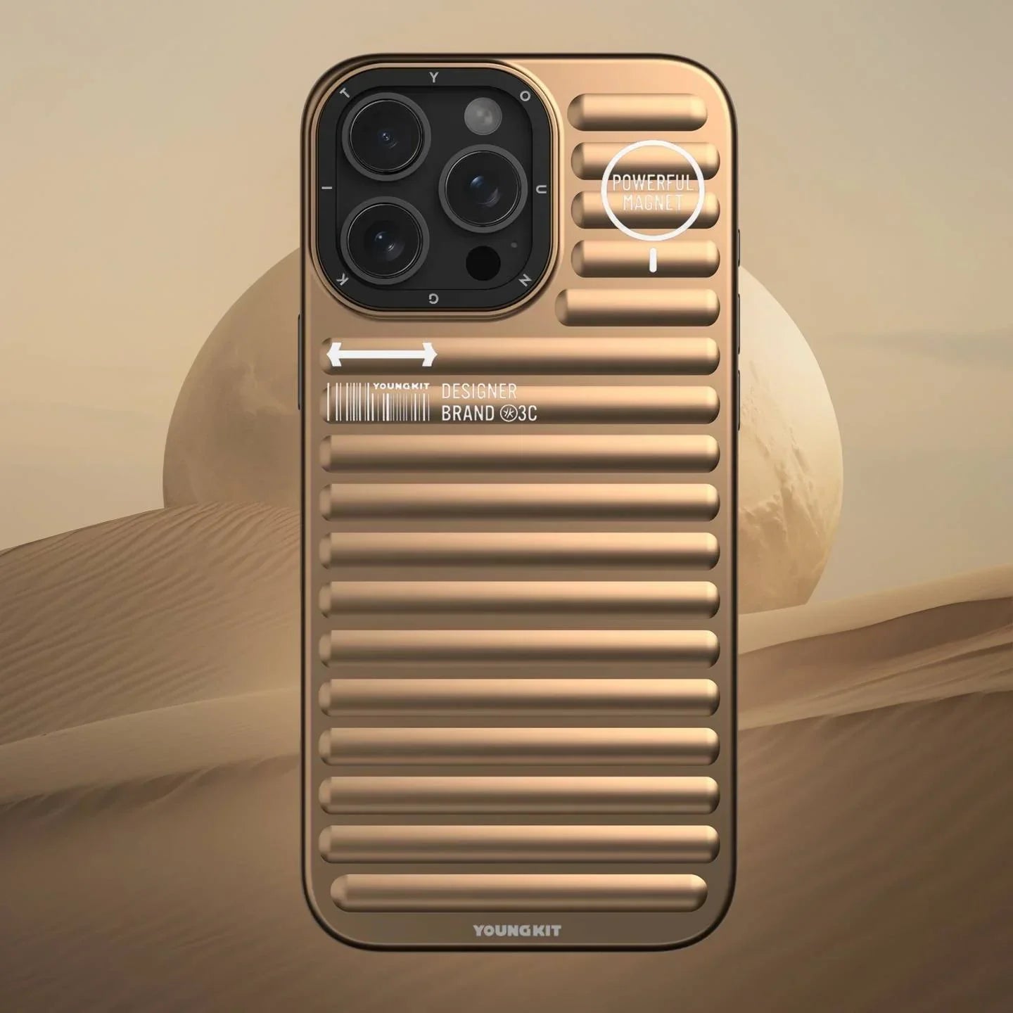 YOUNGKIT 3D Ribbed Design Case For iPhone