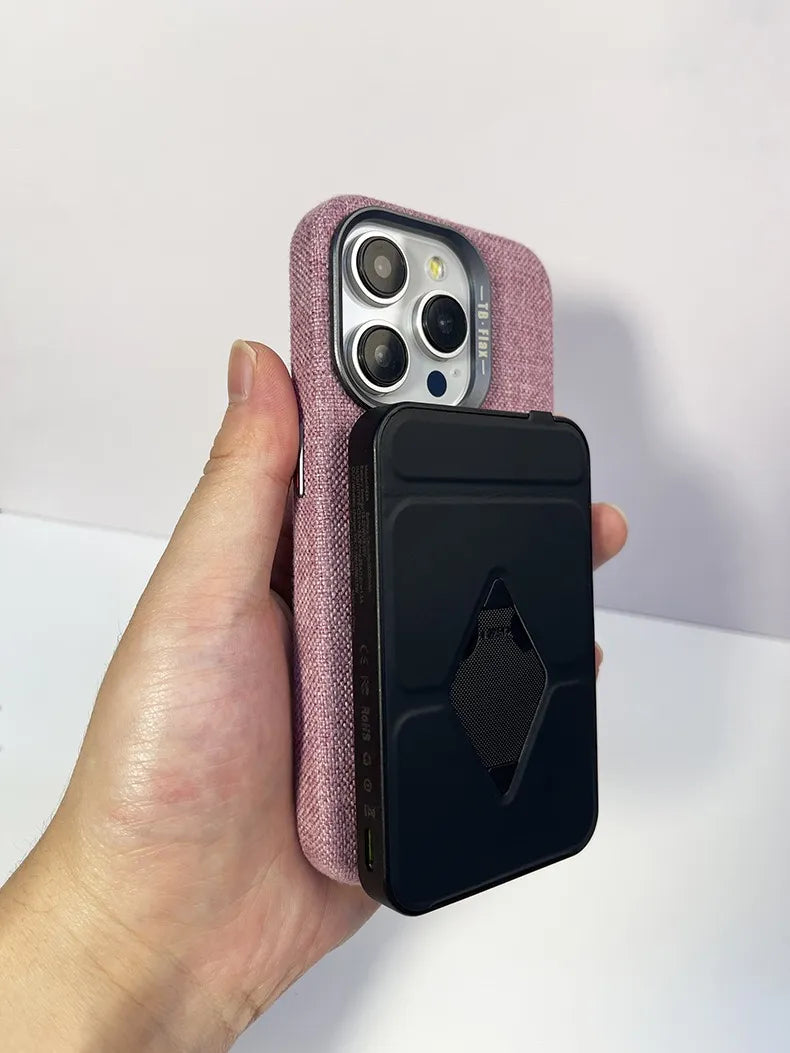 Linen Texture Finish Case For iPhone