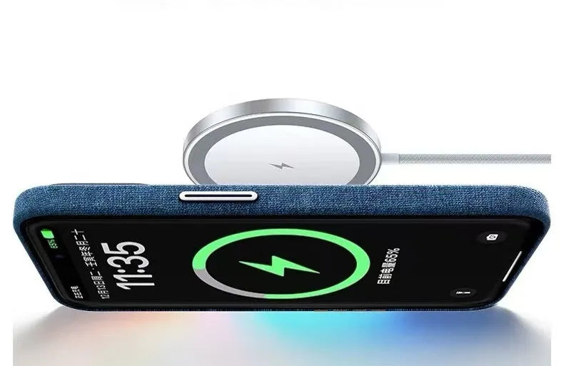 Linen Texture Finish Case For iPhone