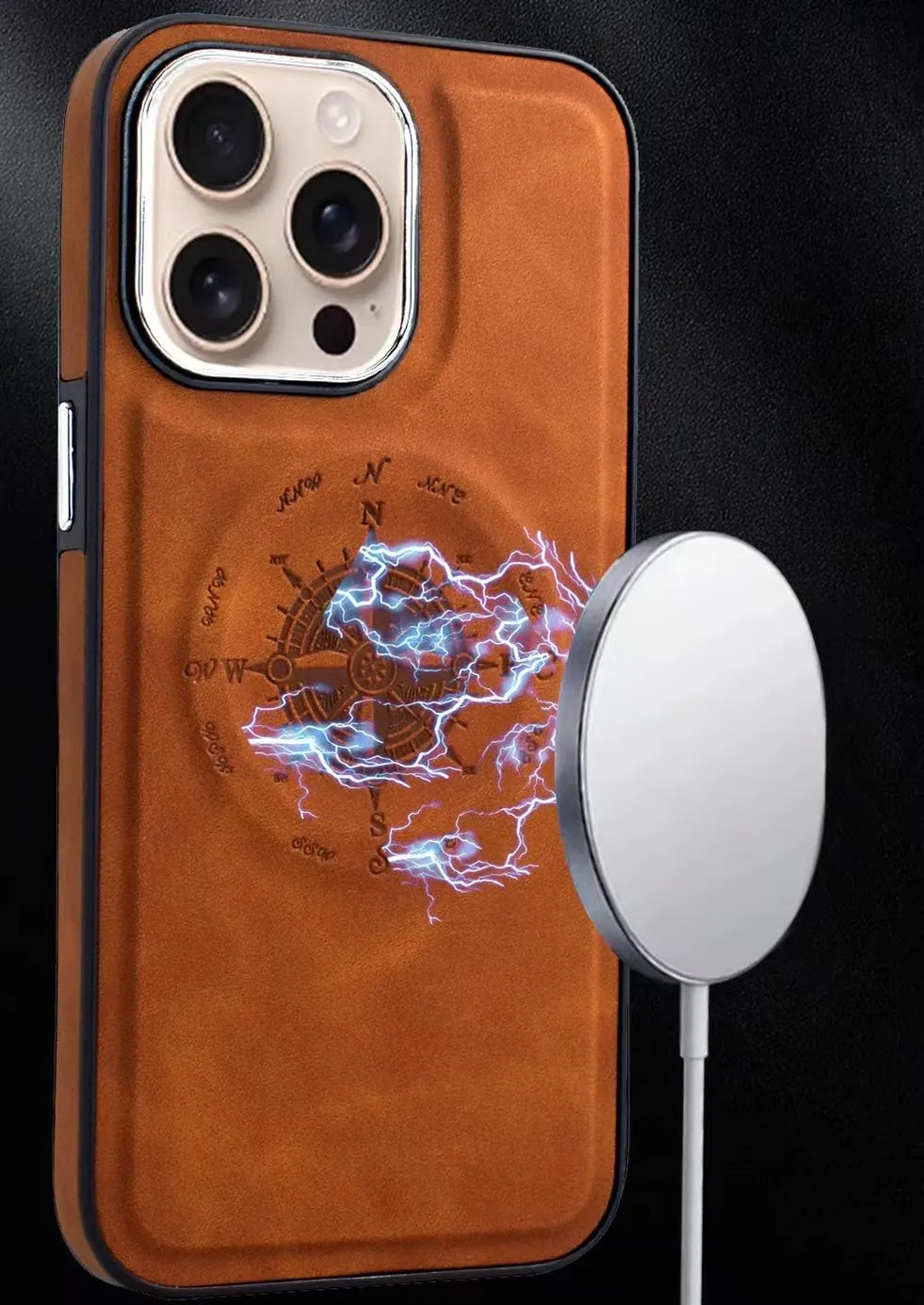 Nautical Compass Magnetic Case For iPhone