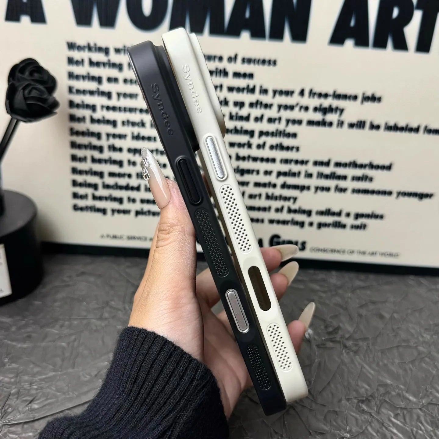 Breathable Mesh Texture Case For iPhone