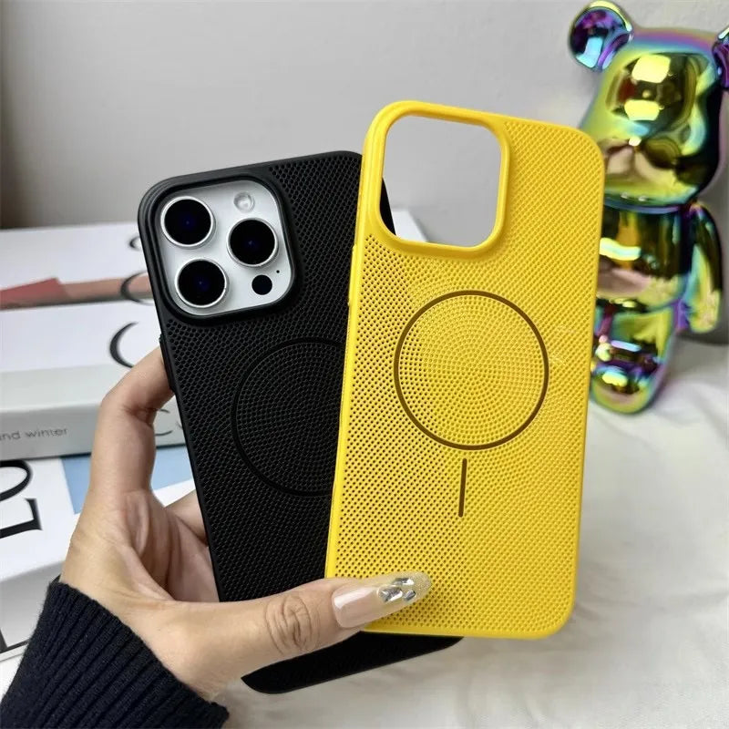 Breathable Mesh Texture Case For iPhone