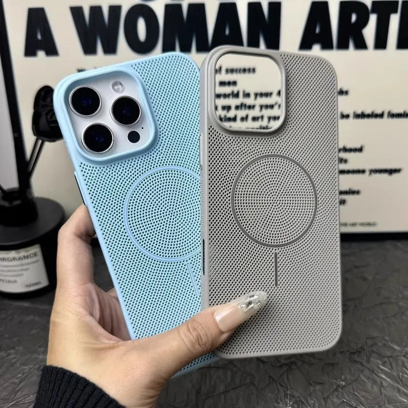Breathable Mesh Texture Case For iPhone