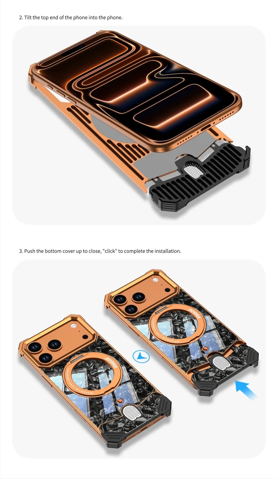 Sport Luster Metal Case For iPhone
