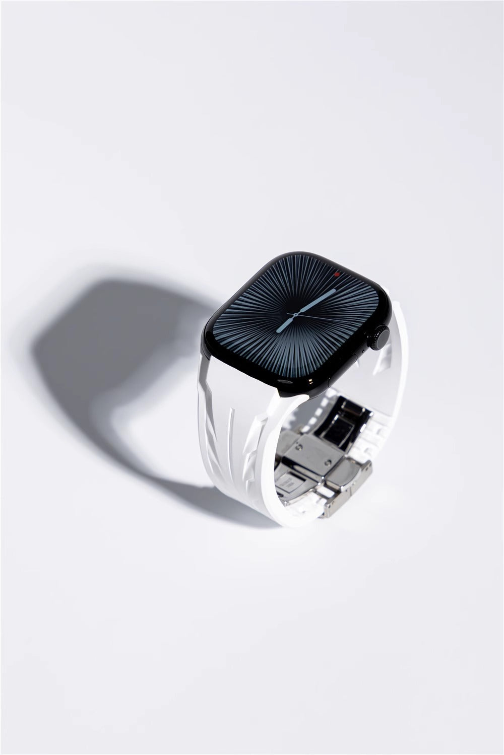 Luxury Sport Silicone Strap with Stainless Steel Butterfly Clasp