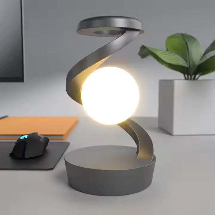 Creative RGB Rotary Wireless Charger Desktop Night Light