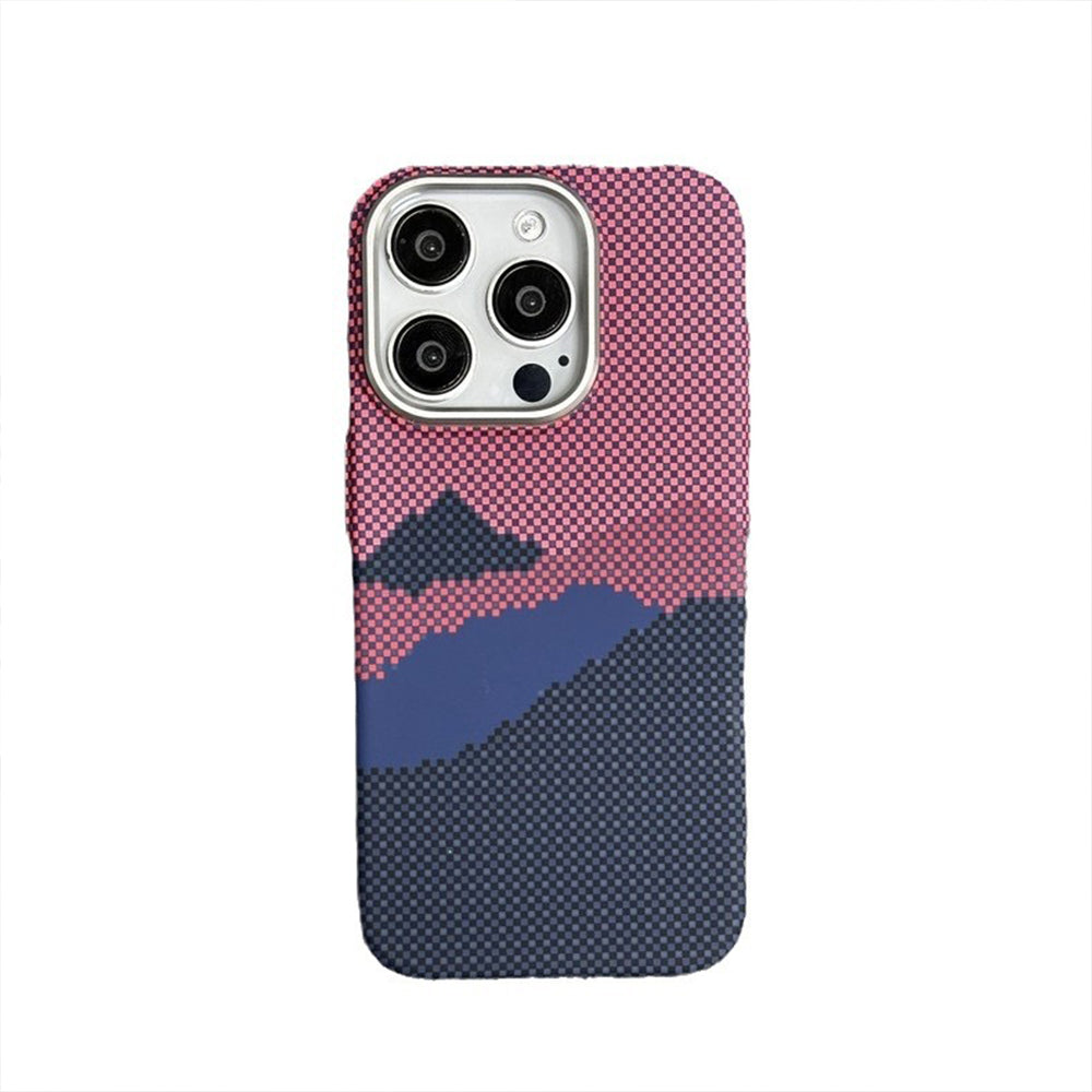 Colour Magnetic Carbon Fiber iPhone Case