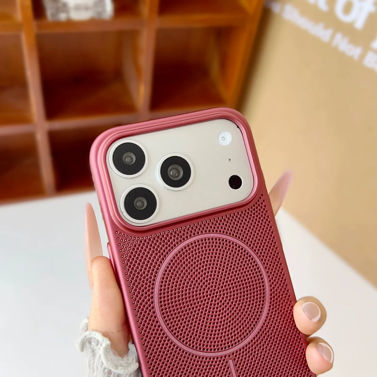 Magnetic Metal Mesh Phone Case for iPhone