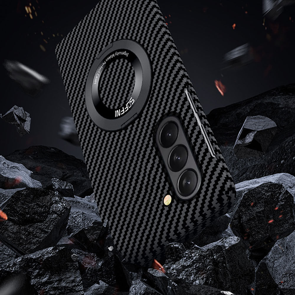Color Magnetic Case With Kickstand For Samsung Fold