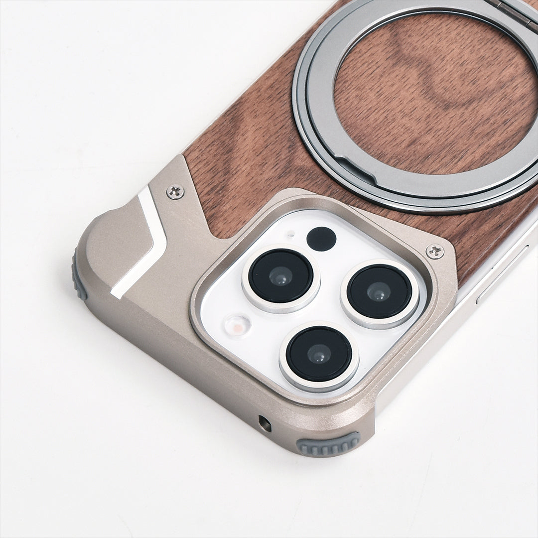 Metal + Wood iPhone Case