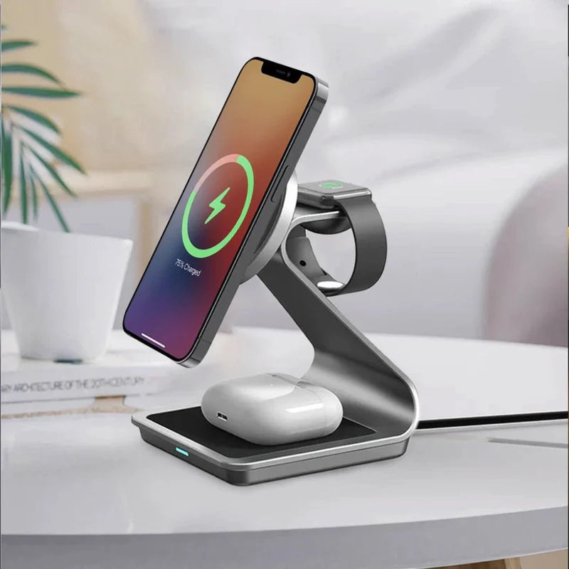 3 in 1 Metallic Charging Station