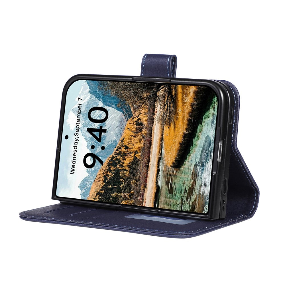 Magnetic Rhombus Leather Wallet Case For iPhone Duo