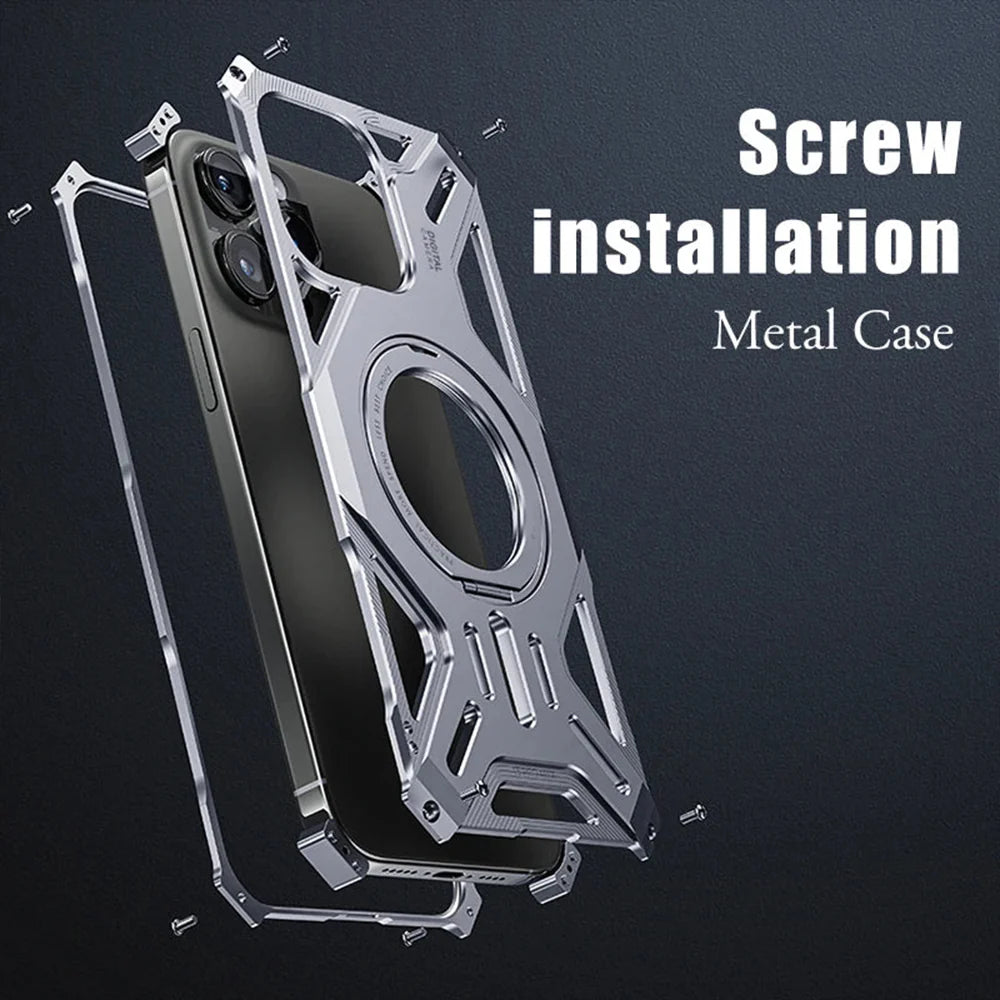 Luxury Hollow Aluminum iPhone Case