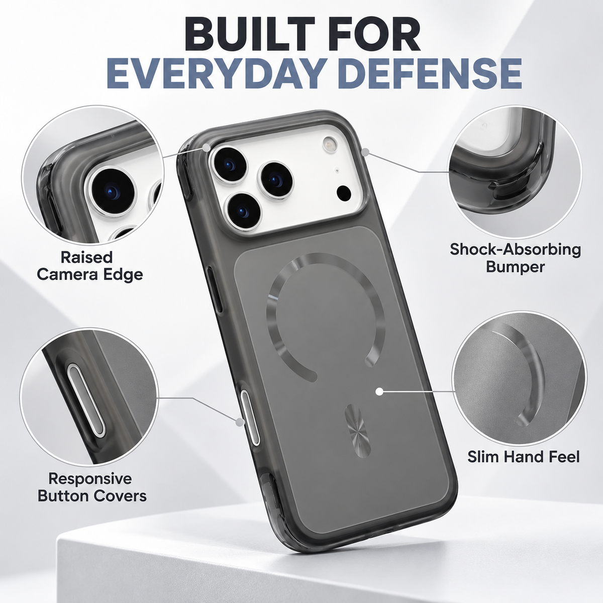 Frosted Magnetic Matte Case for iPhone