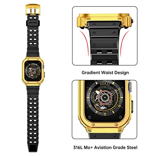 Metal iWatch Case 44mm/ 45mm Stainless Steel (gold) CAS SERIES