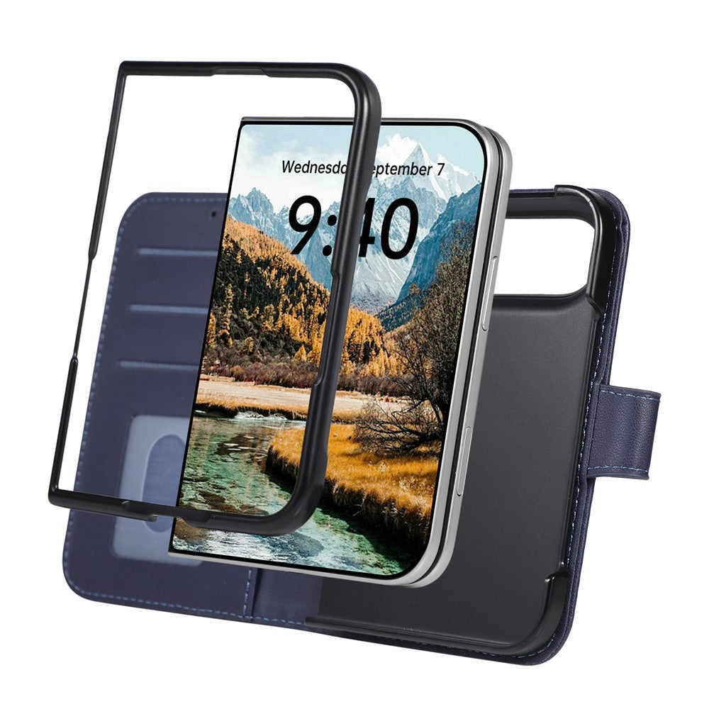 Magnetic Rhombus Leather Wallet Case For iPhone Duo