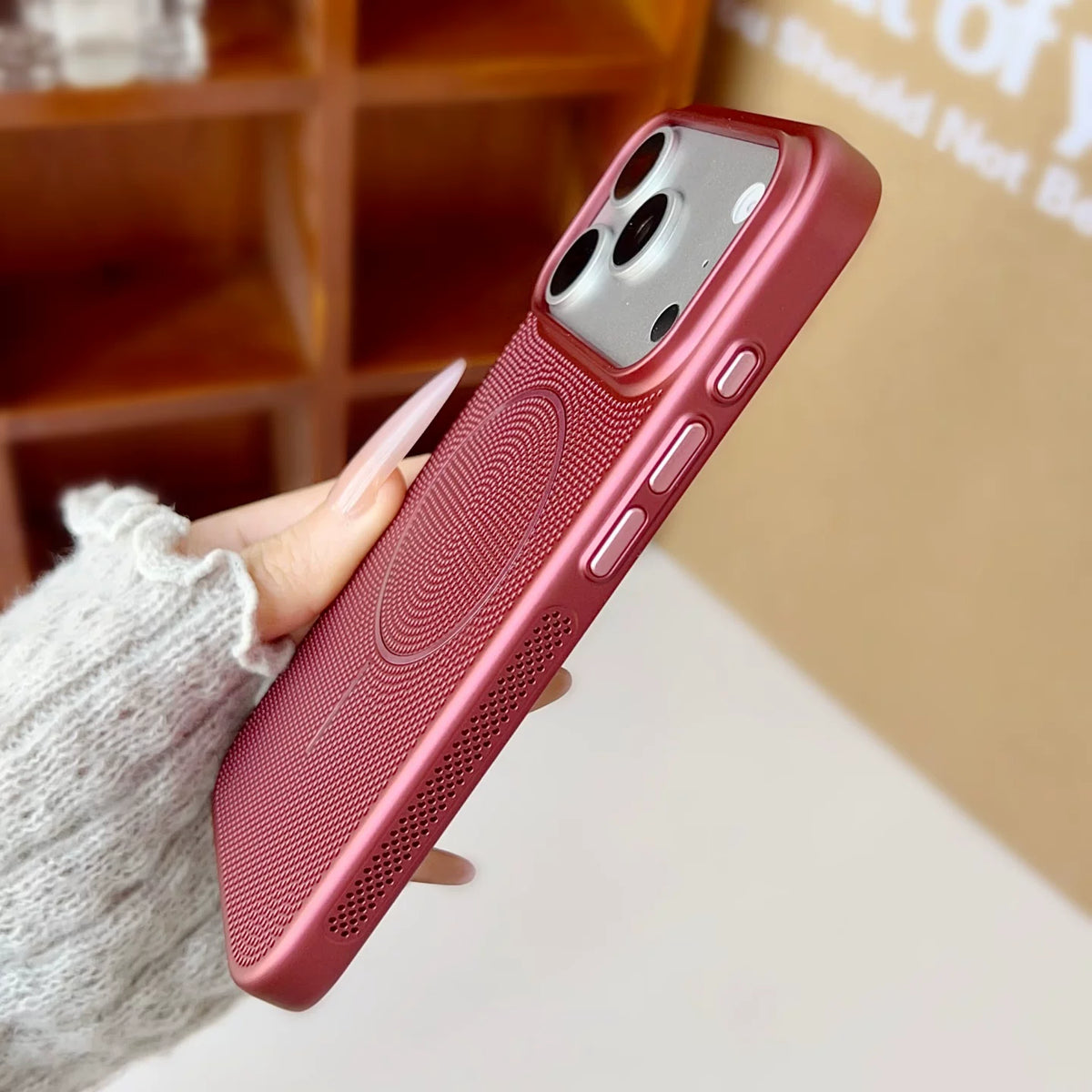 Magnetic Metal Mesh Phone Case for iPhone
