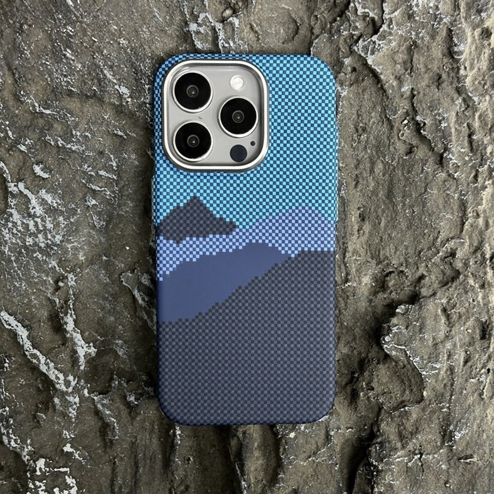 Colour Magnetic Carbon Fiber iPhone Case