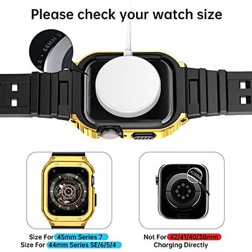 Metal iWatch Case 44mm/ 45mm Stainless Steel (gold) CAS SERIES